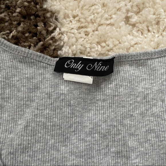 Gray Tank Top with Silver Sequins - Picture 4 of 6